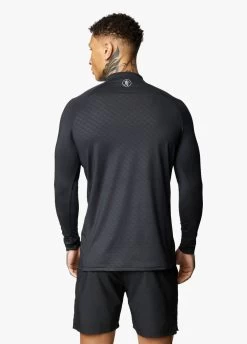 Gym King Debossed Energy ¼ Zip Funnel – Black 16 Gym King Debossed Energy ¼ Zip Funnel – Black -Fit Wear Shop DEBOSSEDENERGYFUNNEL SHORT BLACKAOPQZP A29RSSHR A29RU4