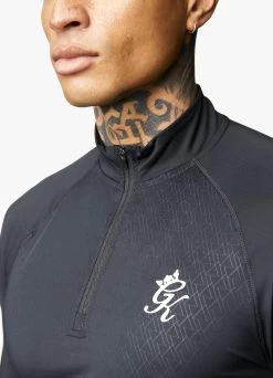 Gym King Debossed Energy ¼ Zip Funnel – Black 17 Gym King Debossed Energy ¼ Zip Funnel – Black -Fit Wear Shop DEBOSSEDENERGYFUNNEL SHORT BLACKAOPQZP A29RSSHR A29RU7