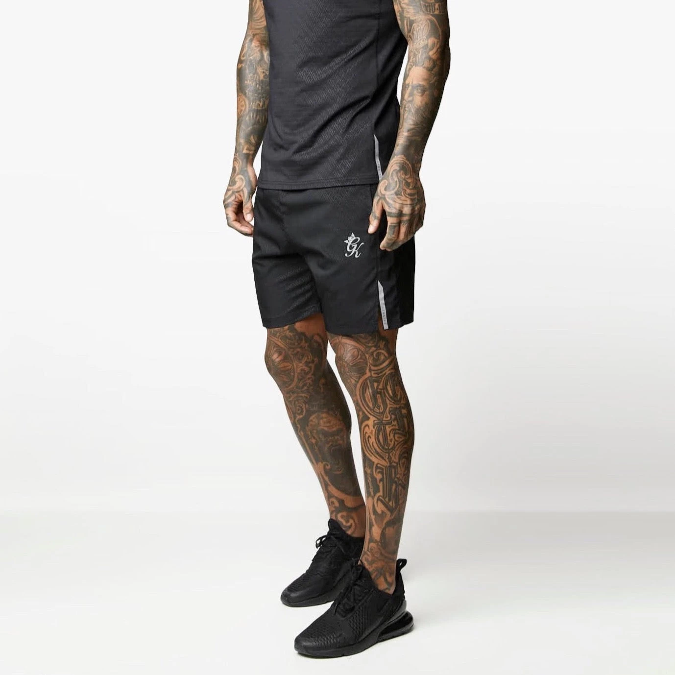 Gym King Debossed Energy Short - 6" - Black AOP 4 Gym King Debossed Energy Short - 6" - Black AOP - Image 2