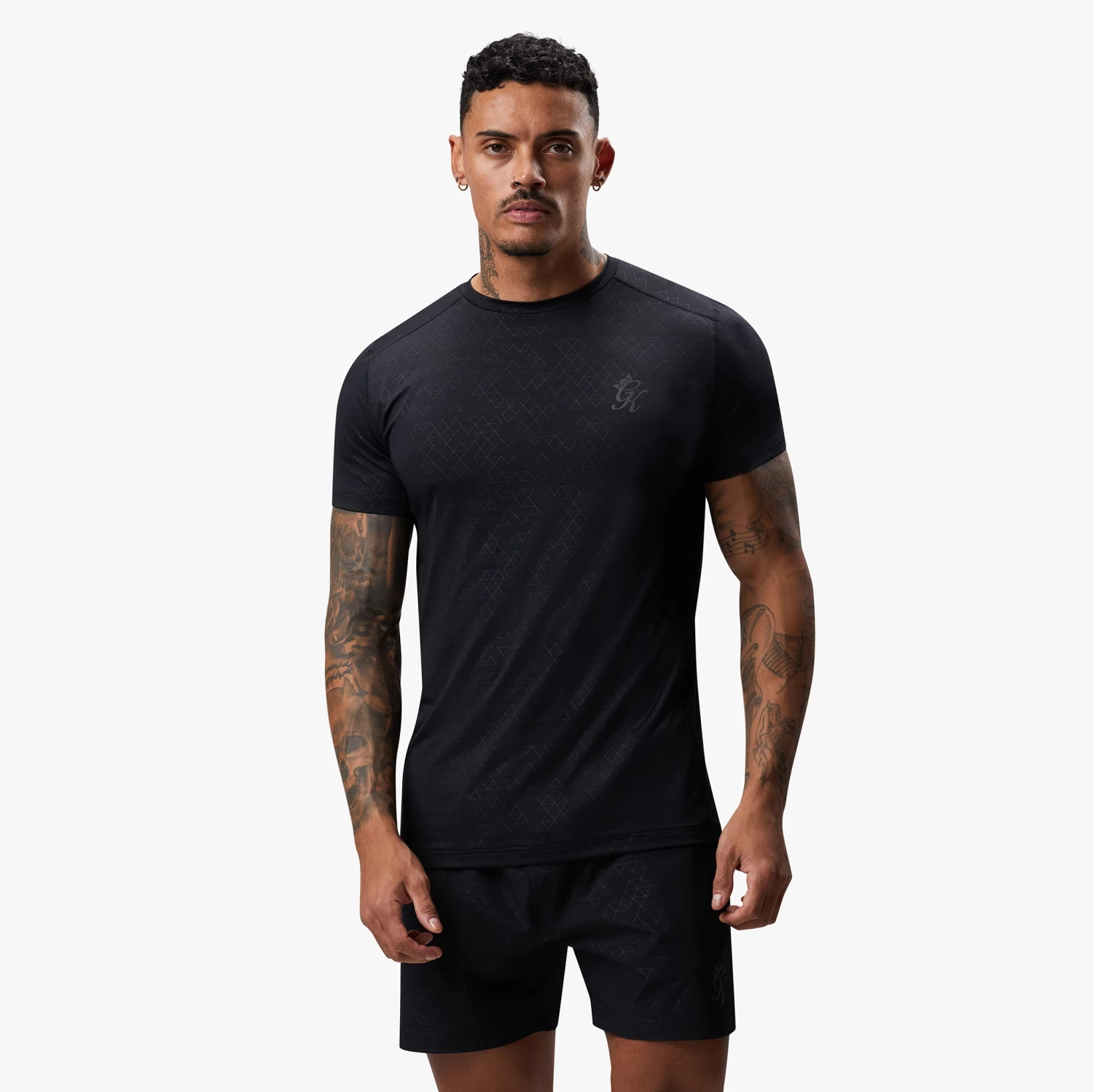 Gym King Debossed 2.0 Tee - Black 4 Gym King Debossed 2.0 Tee - Black - Image 2