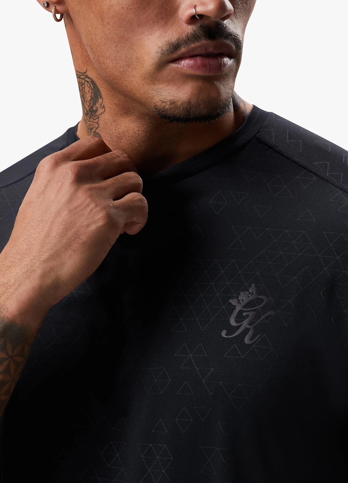 Gym King Debossed 2.0 Tee - Black 6 Gym King Debossed 2.0 Tee - Black - Image 4