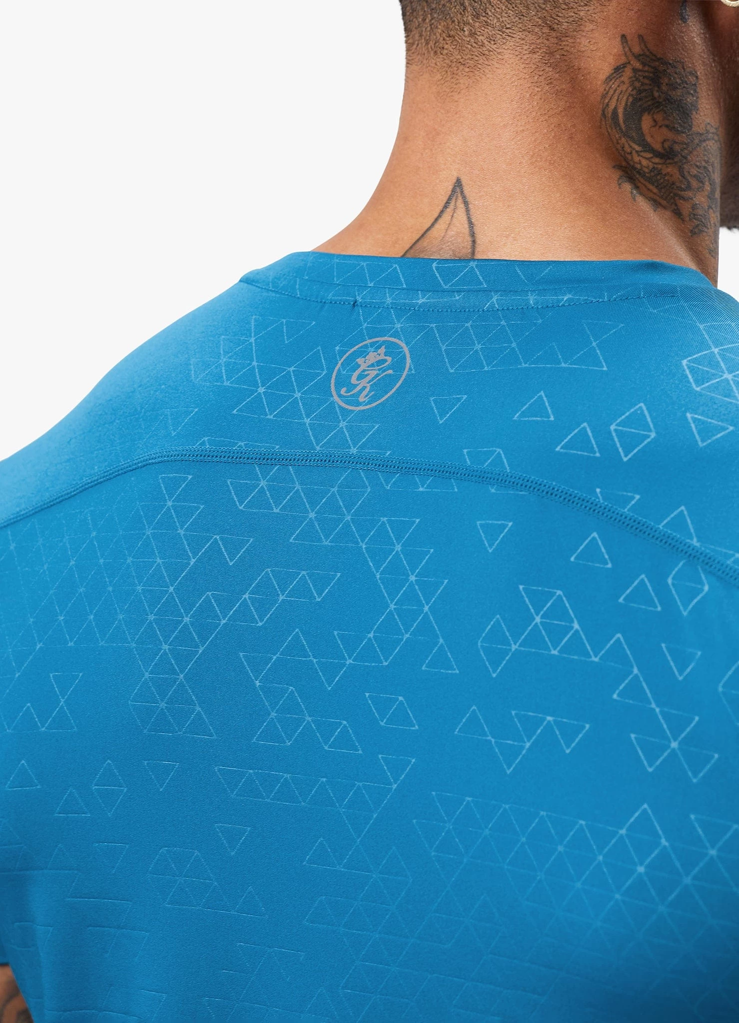 Gym King Debossed 2.0 Tee - Marine Blue 13 Gym King Debossed 2.0 Tee - Marine Blue - Image 11