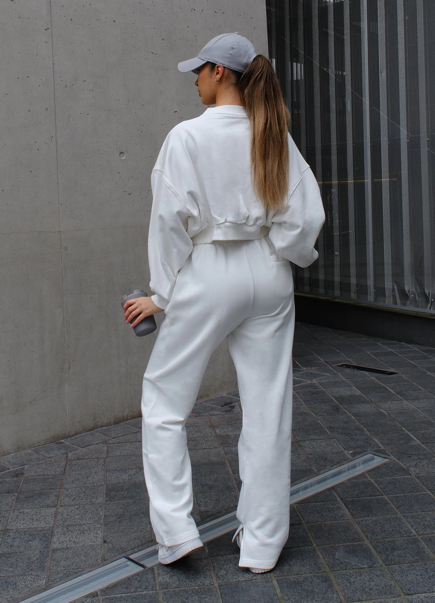 Gym King Refresh V Neck Crew - Cream 9 Gym King Refresh V Neck Crew - Cream - Image 7