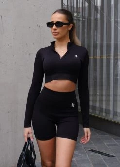 Gym King Formation Rib 1/4 Zip - Black -Fit Wear Shop DSCF5318