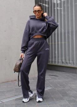 Gym King Refresh Crop Hood - Dark Pewter -Fit Wear Shop DSCF5404