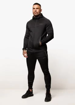 Gym King Eclipse Poly FZ Hood - Black -Fit Wear Shop ECLIPSEPOLYFZHOOD JOGGER BLACKTST A2BCUTSB A2BCW 218