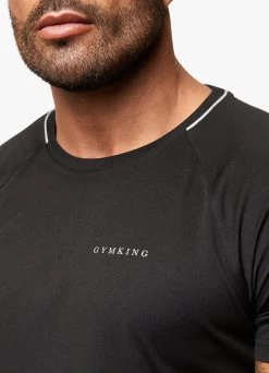 Gym King Eclipse Poly Tee - Black -Fit Wear Shop ECLIPSEPOLYT SHIRT JOGGER BLACKSST A2BCSTSB A2BCW 209