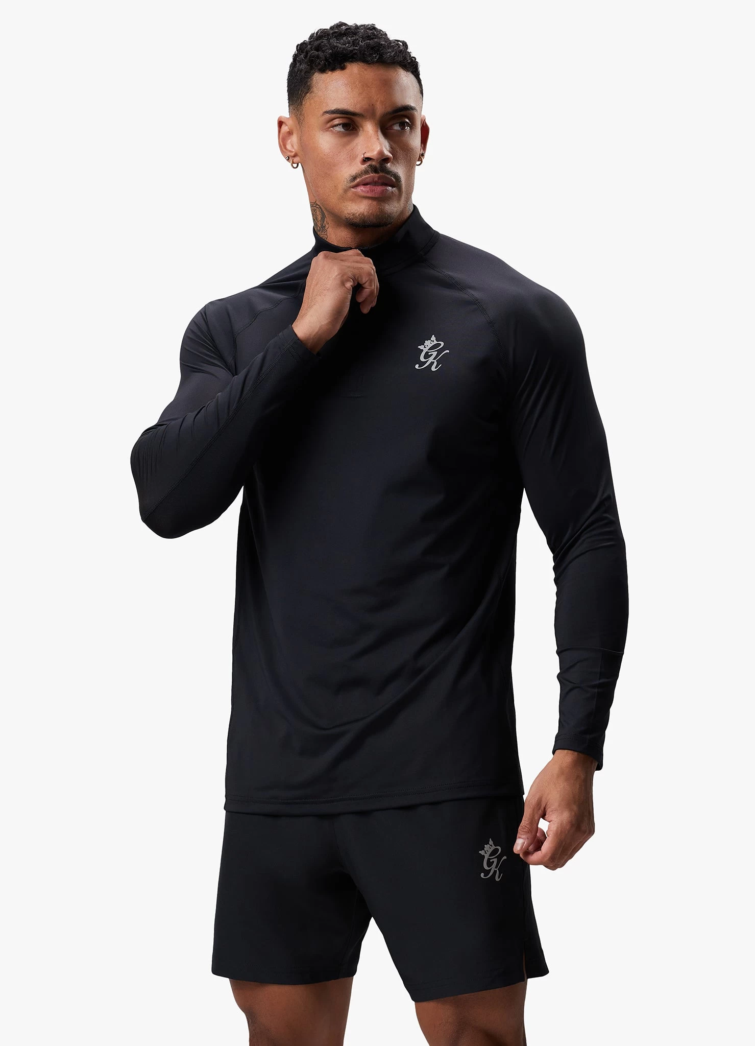 Gym King Energy 1/4 Zip Funnel - Black 5 Gym King Energy 1/4 Zip Funnel - Black - Image 3