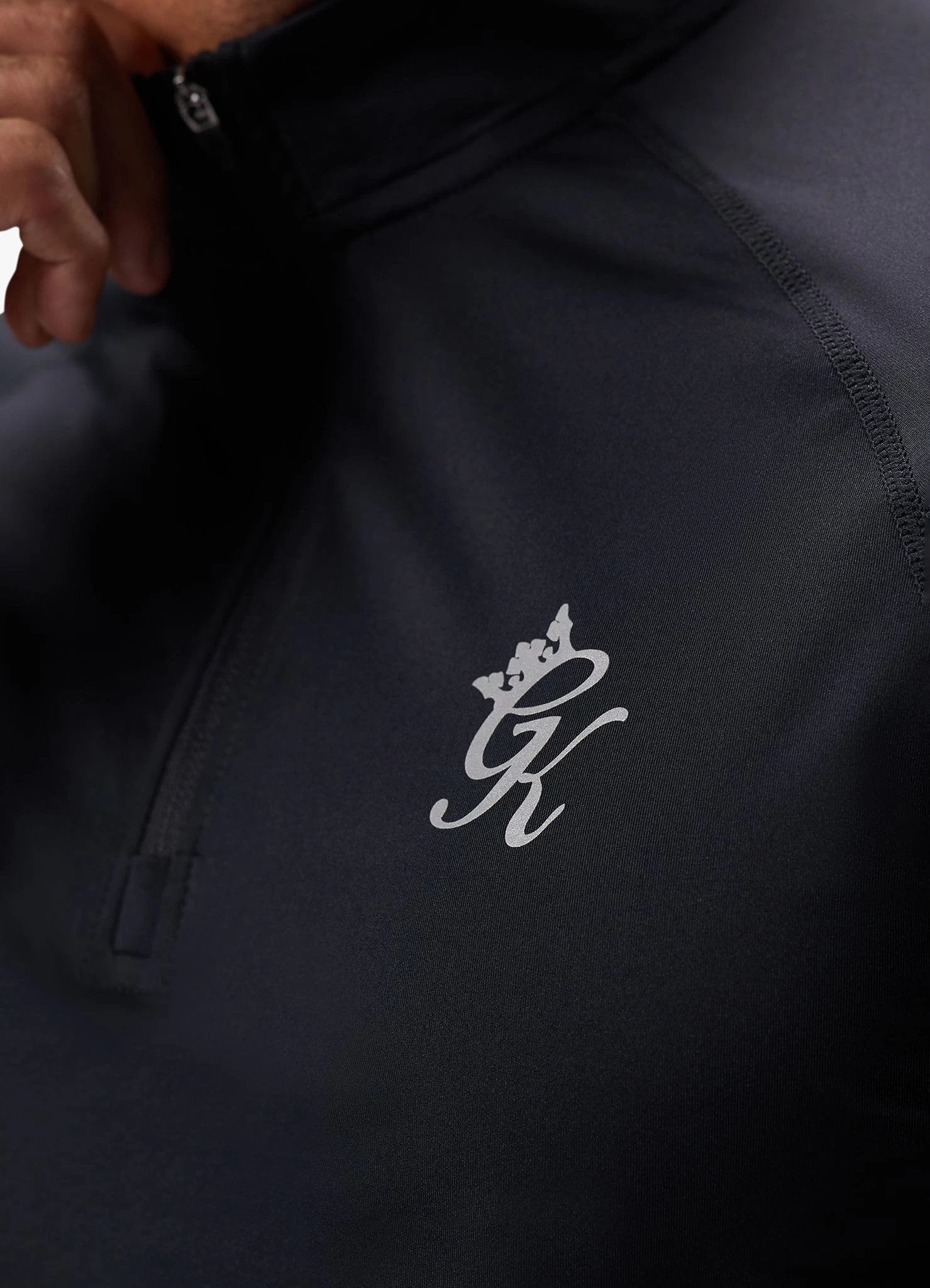 Gym King Energy 1/4 Zip Funnel - Black 10 Gym King Energy 1/4 Zip Funnel - Black - Image 8