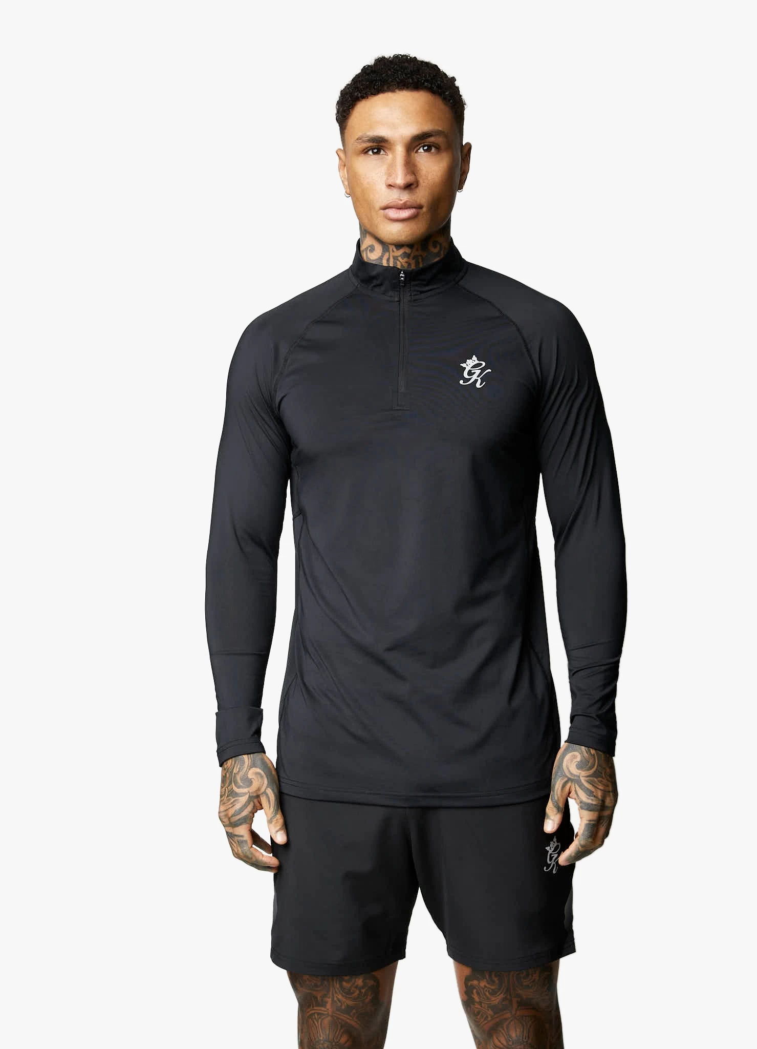 Gym King Energy 1/4 Zip Funnel - Black 9 Gym King Energy 1/4 Zip Funnel - Black - Image 7