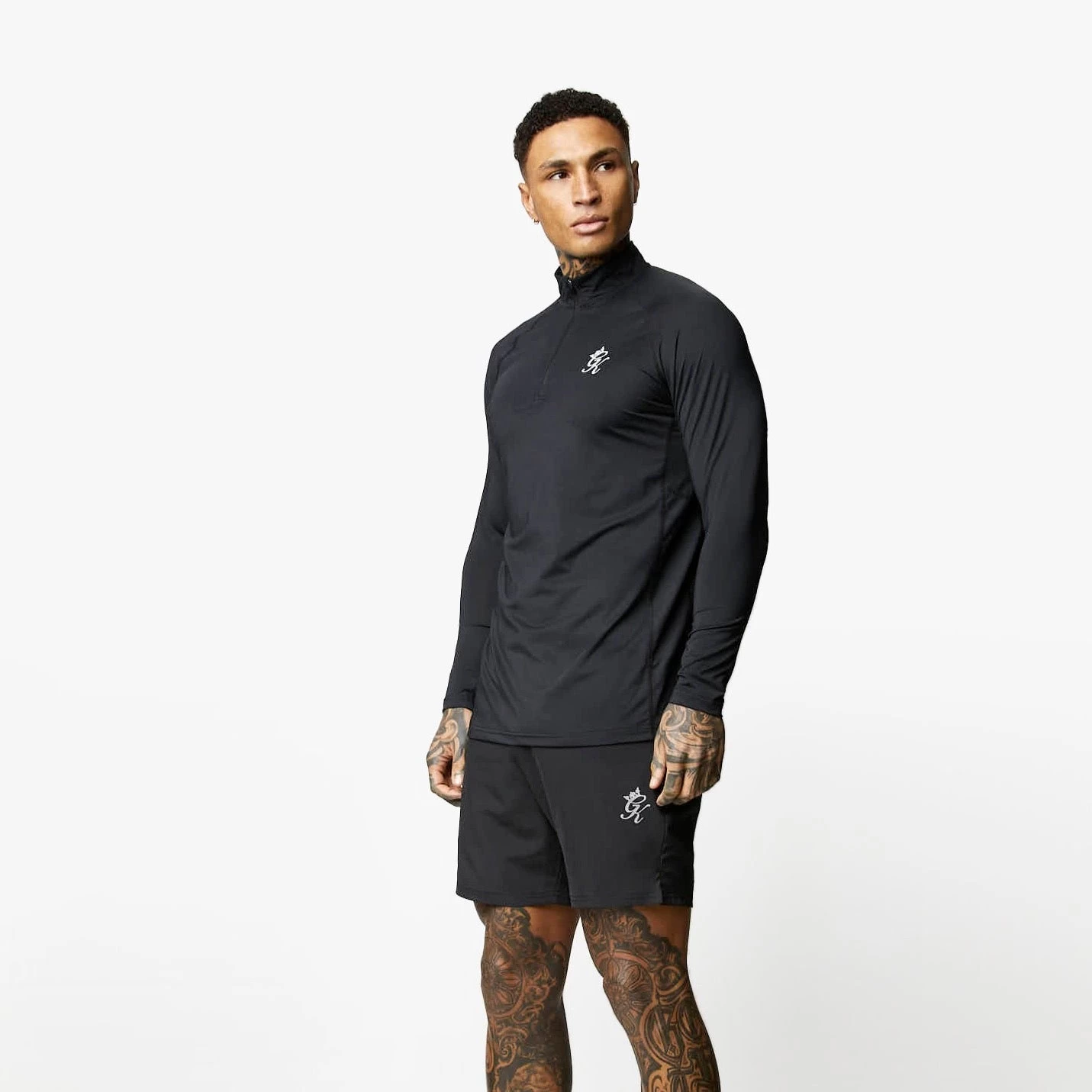 Gym King Energy 1/4 Zip Funnel - Black 4 Gym King Energy 1/4 Zip Funnel - Black - Image 2