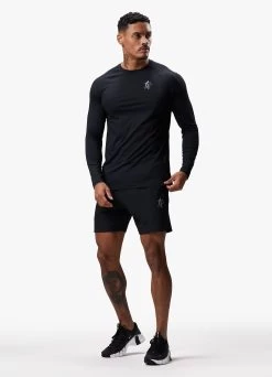 Gym King Energy LS Tee – Black -Fit Wear Shop ENERGYLSTEE SHORT BLACKLST A26FKSHR A29PS 347