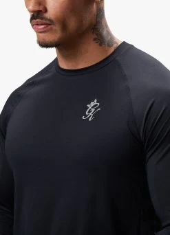 Gym King Energy LS Tee – Black -Fit Wear Shop ENERGYLSTEE SHORT BLACKLST A26FKSHR A29PS 352