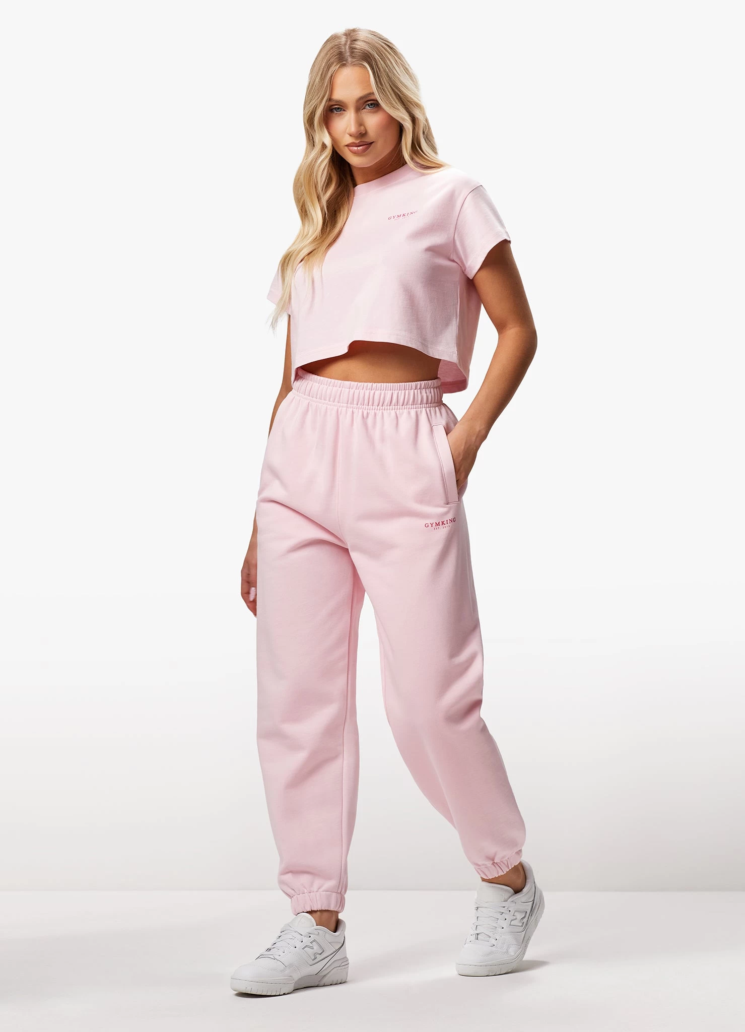 Gym King Established Relaxed Fit Jogger - Candyfloss Pink 7 Gym King Established Relaxed Fit Jogger - Candyfloss Pink - Image 5