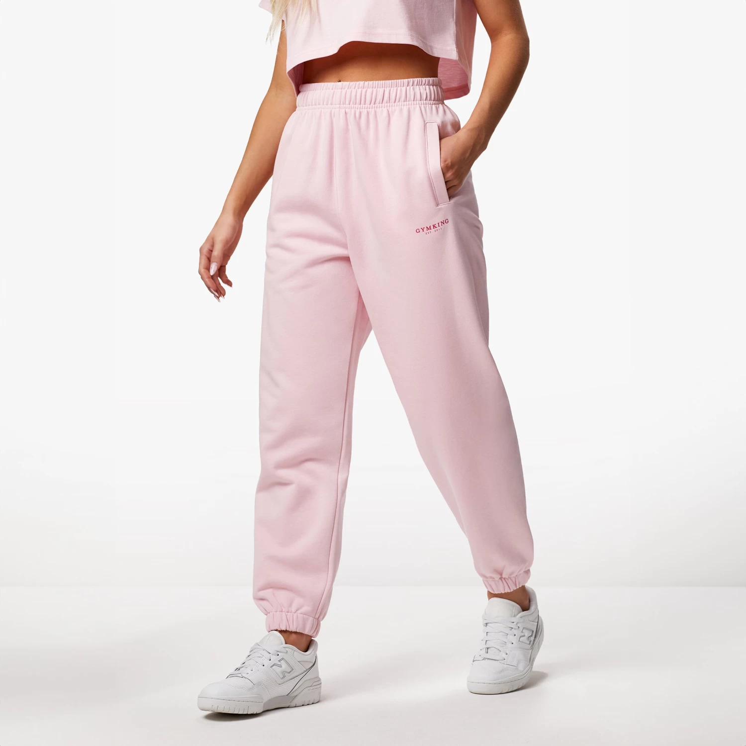 Gym King Established Relaxed Fit Jogger - Candyfloss Pink 4 Gym King Established Relaxed Fit Jogger - Candyfloss Pink - Image 2