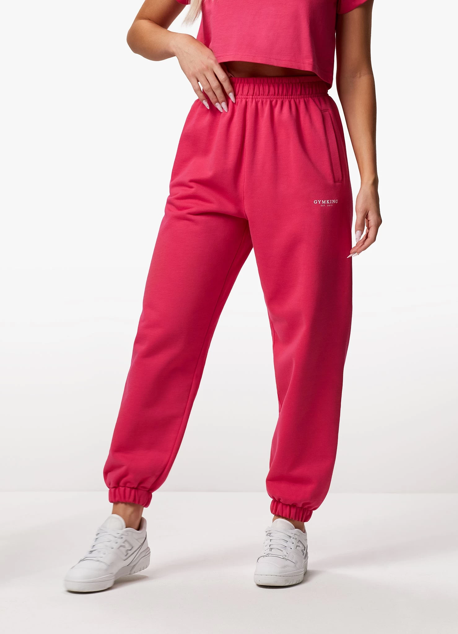 Gym King Established Relaxed Fit Jogger - Raspberry Burst 3 Gym King Established Relaxed Fit Jogger - Raspberry Burst