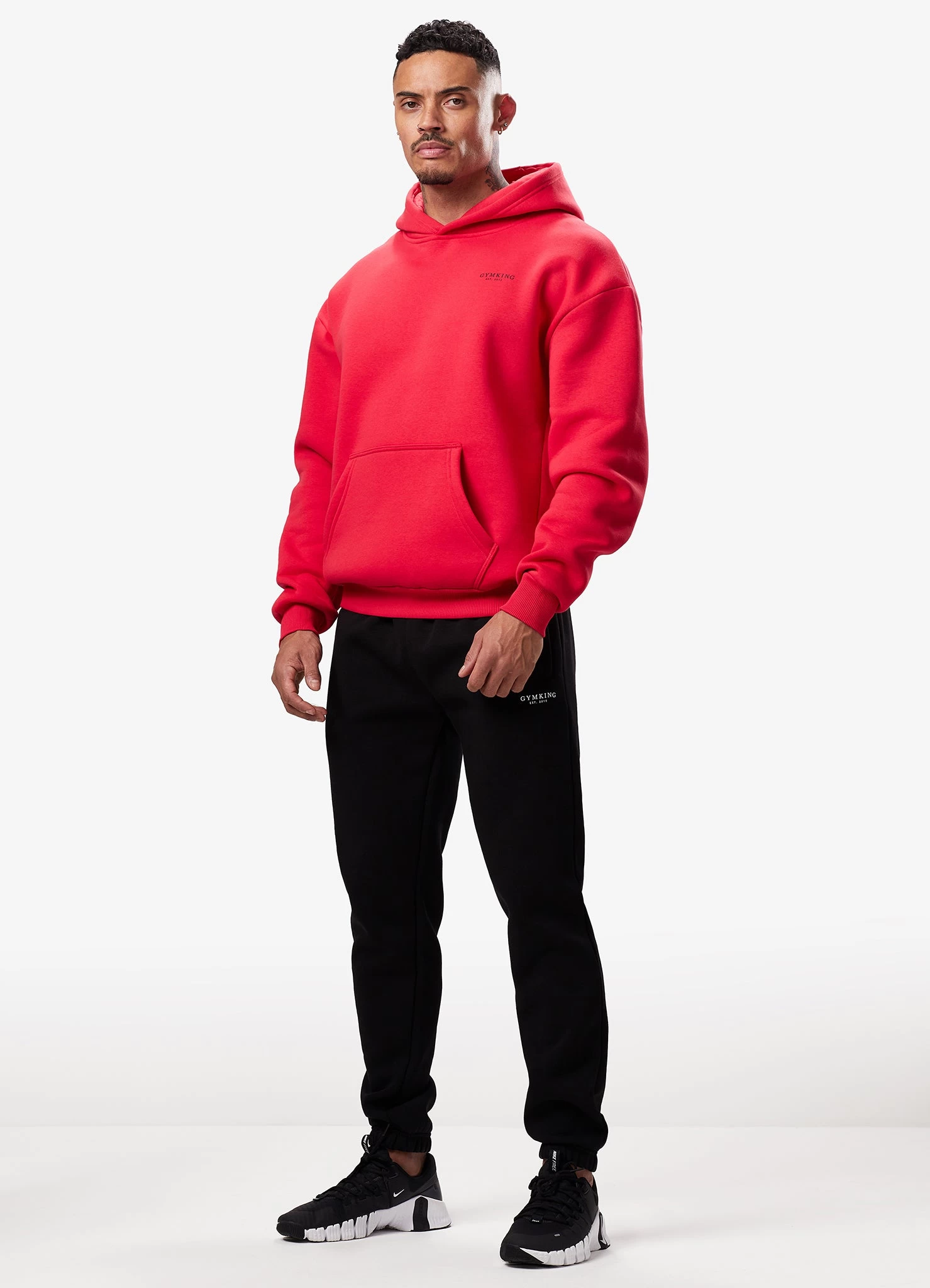 Gym King Established Hood - Red/Black 9 Gym King Established Hood - Red/Black - Image 7