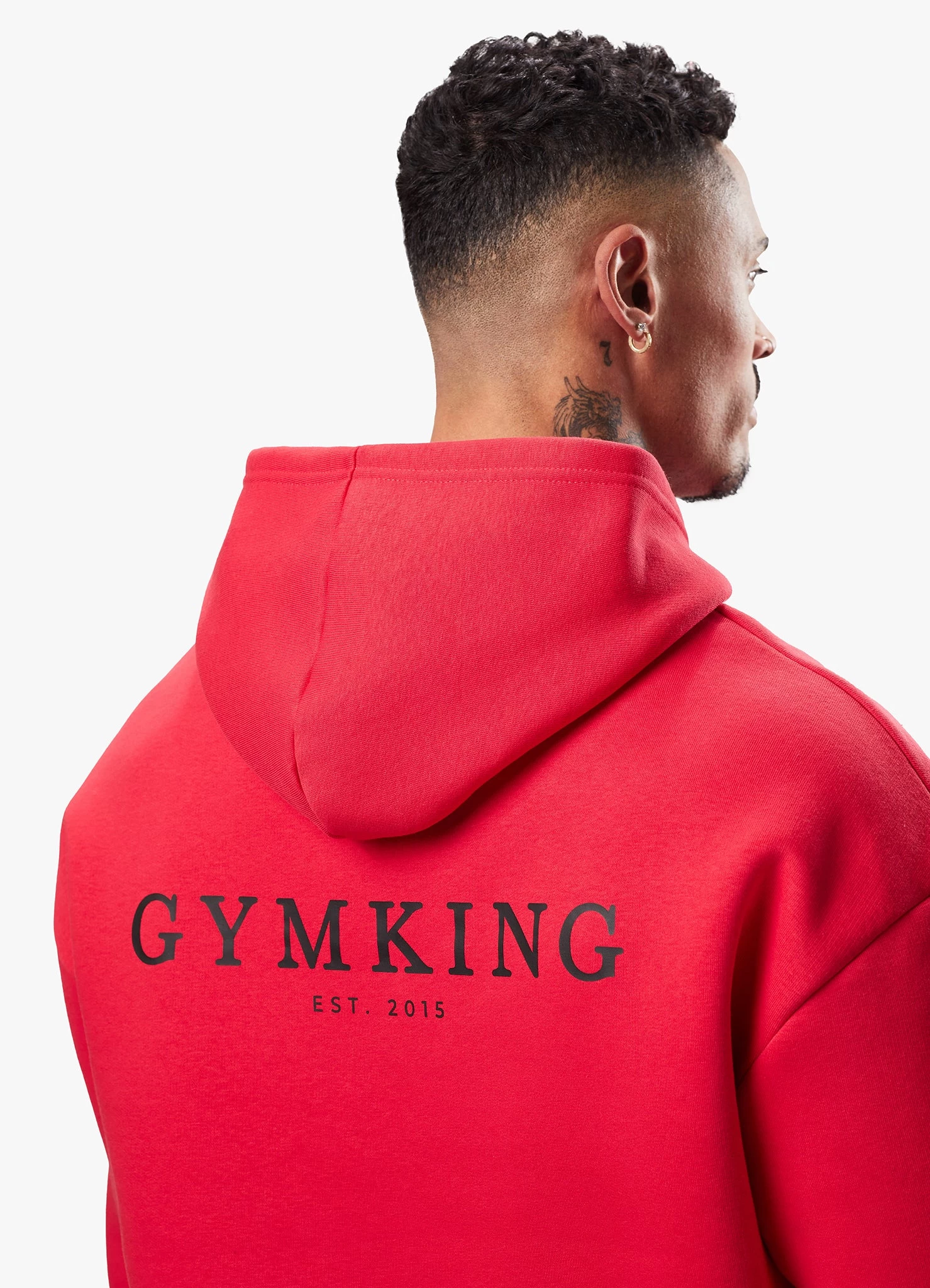 Gym King Established Hood - Red/Black 11 Gym King Established Hood - Red/Black - Image 9