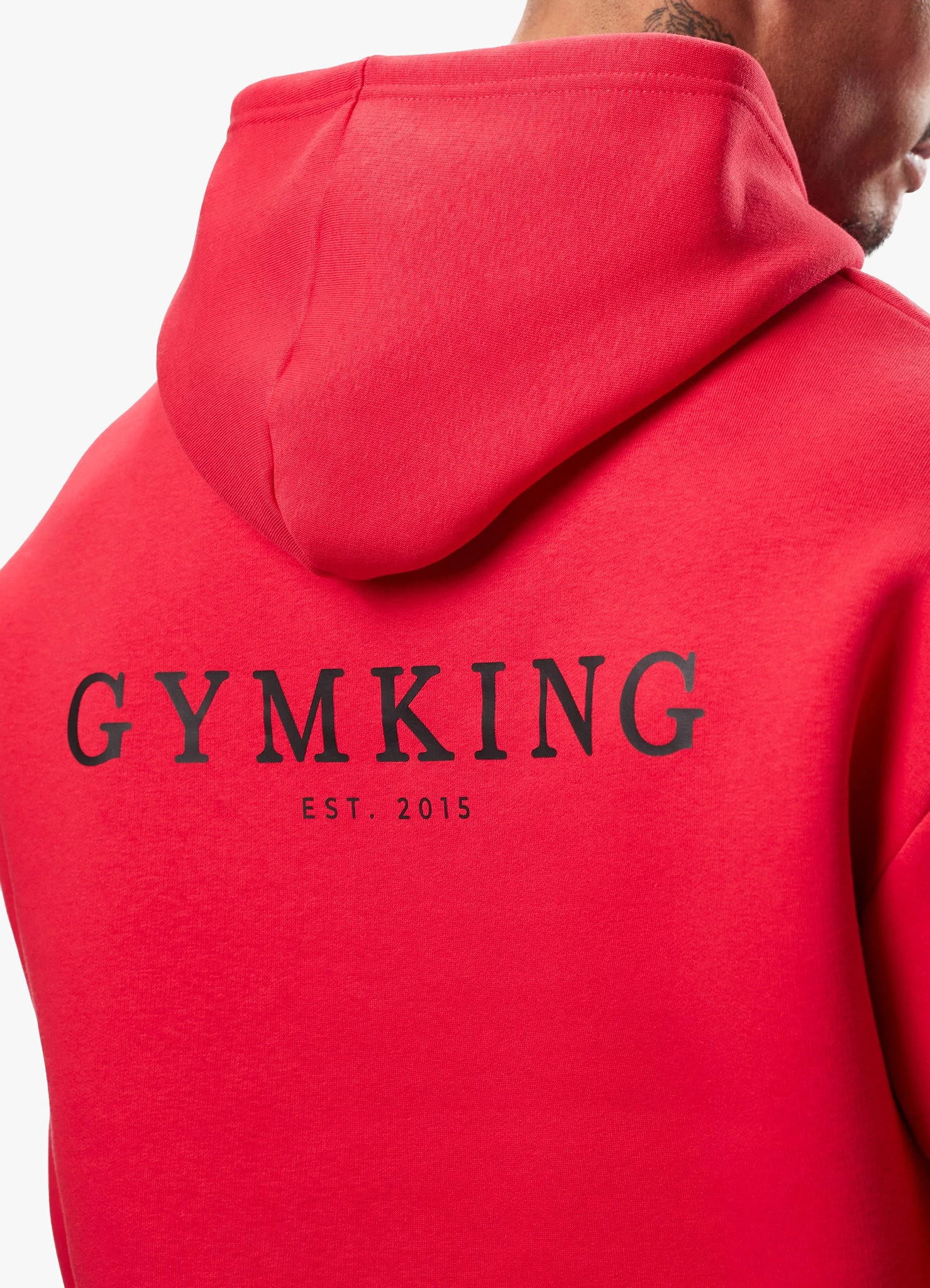 Gym King Established Hood - Red/Black 7 Gym King Established Hood - Red/Black - Image 5