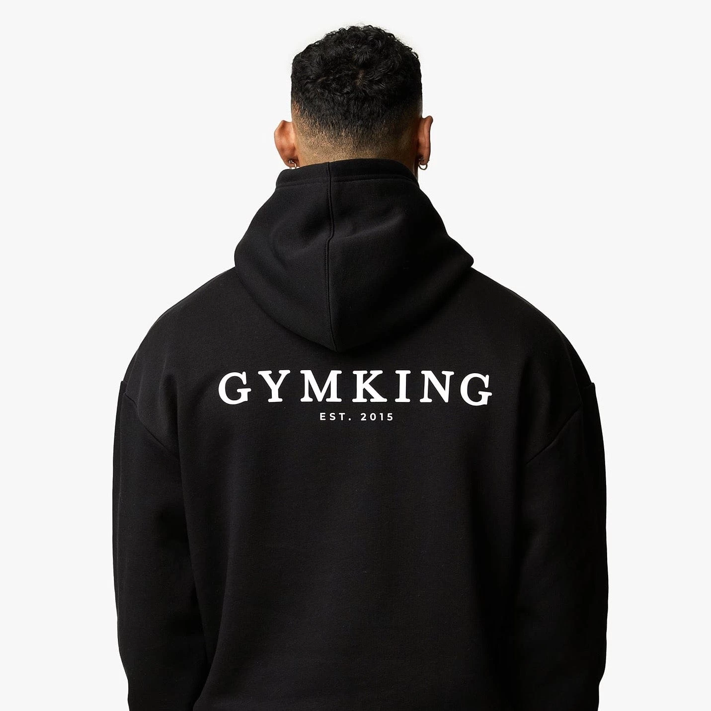 Gym King Established Hood - Black 4 Gym King Established Hood - Black - Image 2