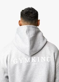 Gym King Established Hood - Light Grey Marl -Fit Wear Shop ESTABLISHEDHOOD JOGGER LIGHTGREYMARLHDE A29SWTSB A2AMZ 17copy