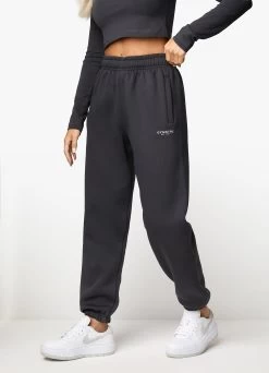 Gym King Established Relaxed Jogger - Dark Pewter/White -Fit Wear Shop ESTABLISHEDRELAXEDFITJOGGER DARKPEWTERWTB A2B99 34