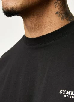 Gym King Established Tee - Black -Fit Wear Shop ESTABLISHEDTEE BLACKSST A29T0 23copy
