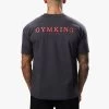 Gym King Established Tee - Dark Pewter/Red -Fit Wear Shop ESTABLISHEDTEE DARKPEWTERREDSST B2D26 152