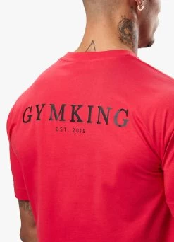 Gym King Established Tee - Red/Black -Fit Wear Shop ESTABLISHEDTEE REDBLACKSST B2D25 146
