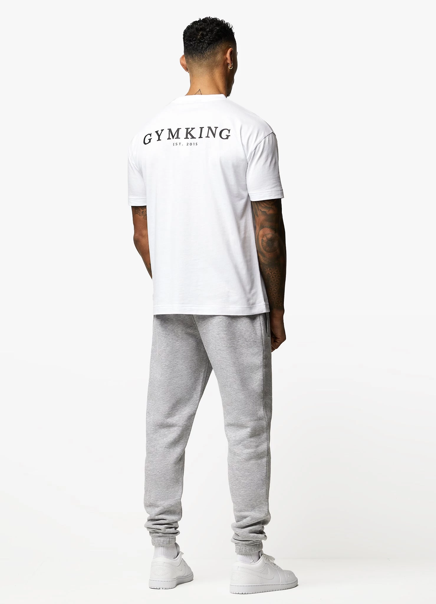 Gym King Established Jogger - Light Grey Marl 13 Gym King Established Jogger - Light Grey Marl - Image 11