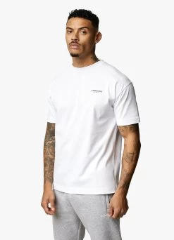 Gym King Established Tee - White -Fit Wear Shop ESTABLISHEDTEE GREYJOGGER WHITESST A2ACSTSB A2AMZ 59