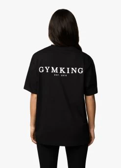 Gym King Established Boyfriend Tee - Black/White -Fit Wear Shop ESTBFTEE LEGGING BLACKWST A2AUKWLG A2AZF 148