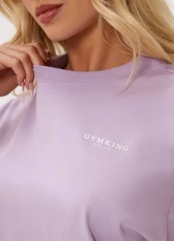 Gym King Established Boyfriend Tee - Lilac 17 Gym King Established Boyfriend Tee - Lilac -Fit Wear Shop ESTBFTEE SHORT LILACWST A2AUMWSR A2AUV 322