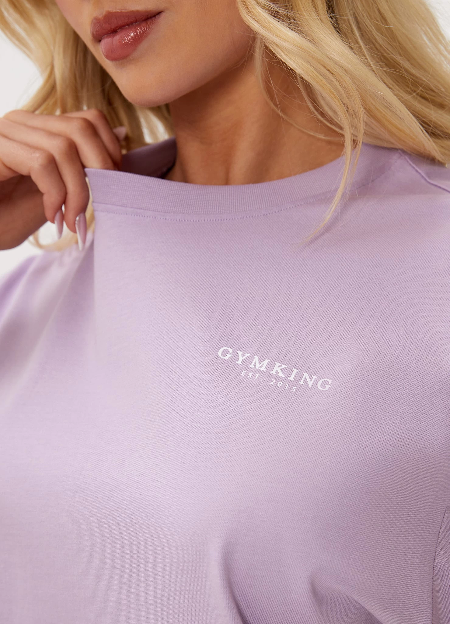 Gym King Established Boyfriend Tee - Lilac 8 Gym King Established Boyfriend Tee - Lilac - Image 7
