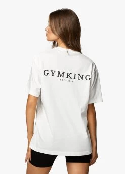 Gym King Established Boyfriend Tee - Cream -Fit Wear Shop ESTBOYFRIENDTEE SHORT CREAMWST A2AK8 88