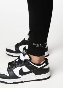 Gym King Established Jersey Legging - Black/White 20 Gym King Established Jersey Legging - Black/White -Fit Wear Shop ESTCROPTEE LEGGING BLACK 295