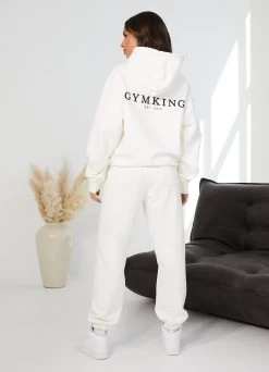 Gym King Established Relaxed Fit Hood - Cream -Fit Wear Shop ESTRELAXEDFITHOOD JOGGERS CREAMWHD A2AJWWTB A2AK4 140