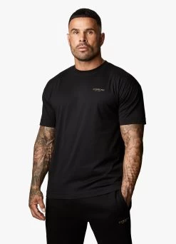 Gym King Established Tee - Black/Gold -Fit Wear Shop ESTTEE JOGGER BLACKGOLDSST A2BPQTSB A2BPW433
