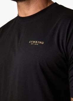 Gym King Established Tee - Black/Gold -Fit Wear Shop ESTTEE JOGGER BLACKGOLDSST A2BPQTSB A2BPW435