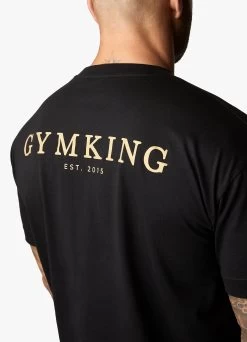 Gym King Established Tee - Black/Gold -Fit Wear Shop ESTTEE JOGGER BLACKGOLDSST A2BPQTSB A2BPW438