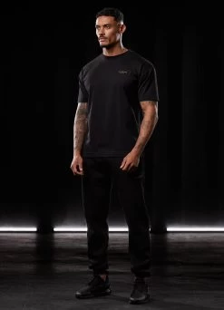 Gym King Established Tee - Black/Gold -Fit Wear Shop ESTTEE JOGGER BLACKGOLDSST A2BPQTSB A2BPW 07