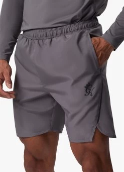 Gym King Flex 6" Short - Fossil Grey/Black -Fit Wear Shop F10