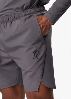 Gym King Flex 6" Short - Fossil Grey/Black -Fit Wear Shop F11