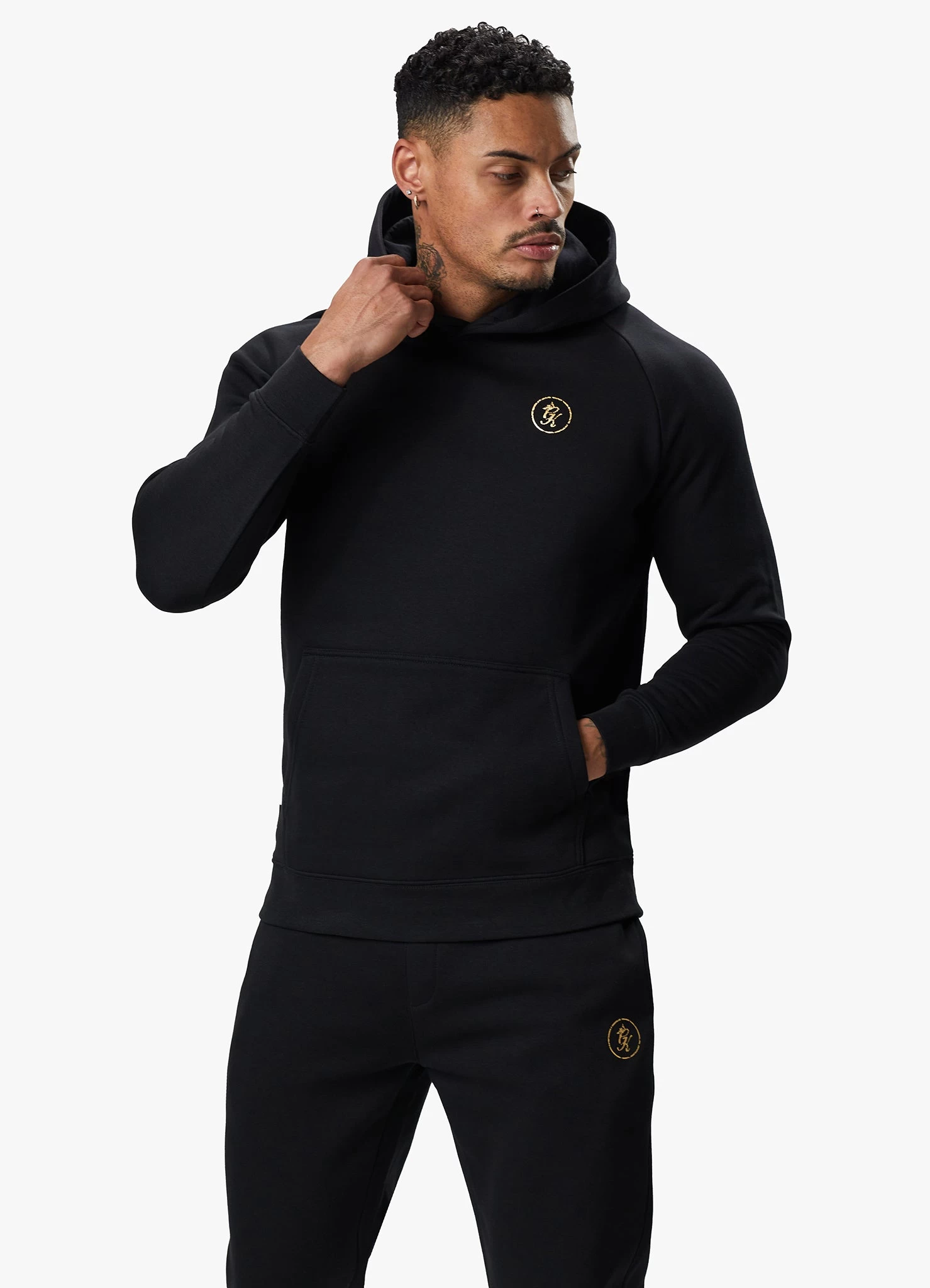 Gym King Fight Division Hood - Black/Gold 5 Gym King Fight Division Hood - Black/Gold - Image 3