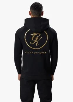 Gym King Fight Division Hood - Black/Gold