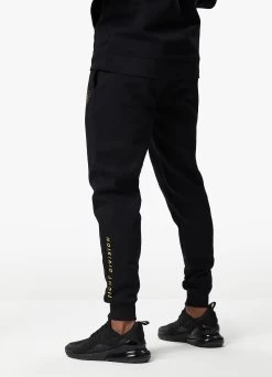 Gym King Fight Division Fleece Jogger - Black/Gold -Fit Wear Shop FIGHTDIVISIONHOOD JOGGER 284