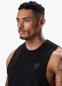 Gym King Fight Division Vest - Black/Gold -Fit Wear Shop FIGHTDIVISIONSTERNVEST BLACKGOLDVST B287U 195