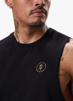 Gym King Fight Division Vest - Black/Gold -Fit Wear Shop FIGHTDIVISIONSTERNVEST BLACKGOLDVST B287U 196