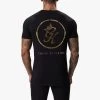 Gym King Fight Division Tee - Black/Gold -Fit Wear Shop FIGHTDIVISIONTEE SHORT BLACKGOLDSST A27ZJSHR B287W 178