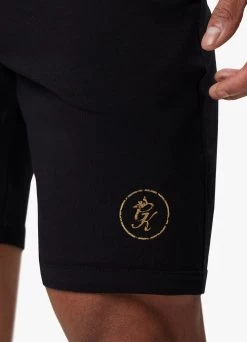 Gym King Fight Division Short - Black/Gold -Fit Wear Shop FIGHTDIVISIONTEE SHORT BLACKGOLDSST A27ZJSHR B287W 186
